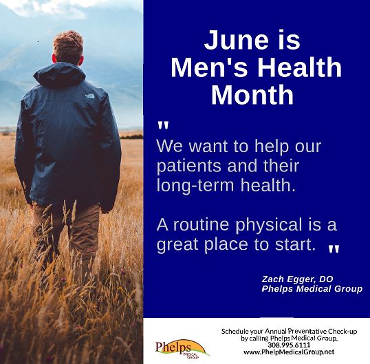 June Is Men's Health Month Make Prevention a Priority Phelps